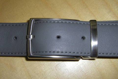 Lederg&uuml;rtel -159 Grau - Bild: A1