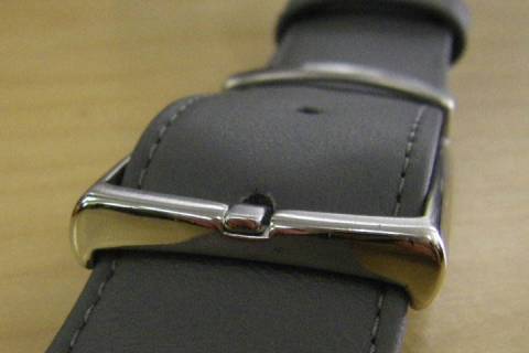 Lederg&uuml;rtel -159 Grau - Bild: A8