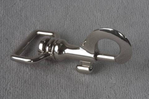 10 Karabinerhaken 25 mm Nickel 012 - Bild: A6