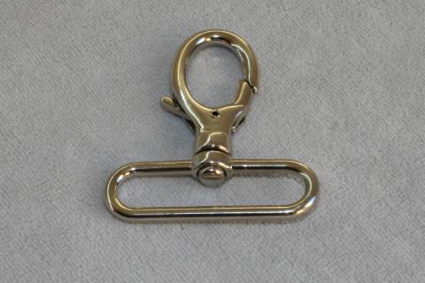 10 Karabinerhaken 50 mm Nickel 063 - Bild: a1