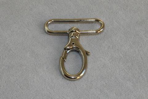 10 Karabinerhaken 50 mm Nickel 063 - Bild: a3