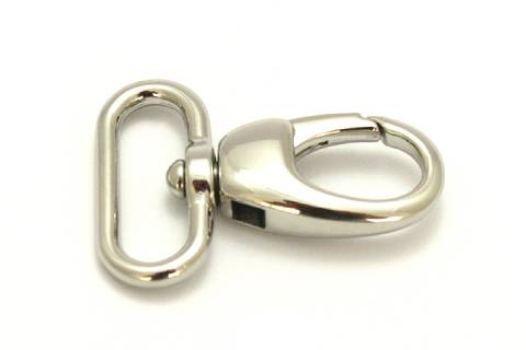 Karabinerhaken 25 mm Nickel 082 - Bild: A8
