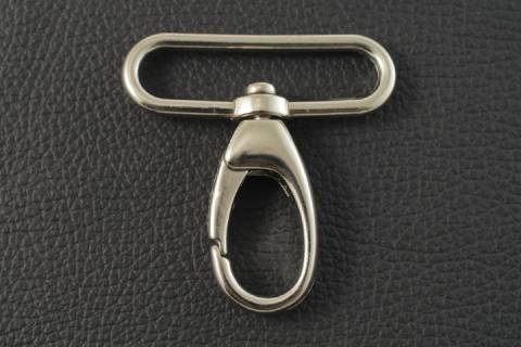 10 Karabinerhaken 50 mm Nickel 357