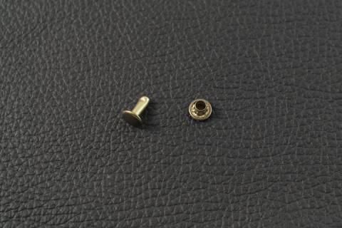 1.000 Doppelkopf - Hohlnieten 7/10 Altmessing 375