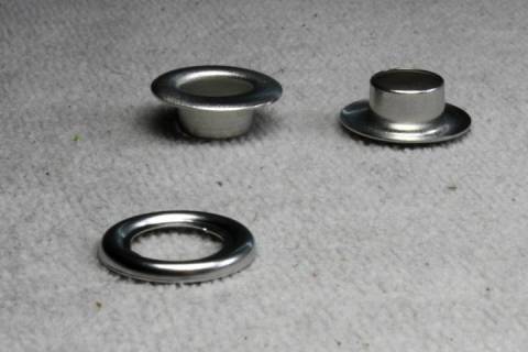 100 Ösen - Eyelets Box 8,7 mm Silver - Bild: A3