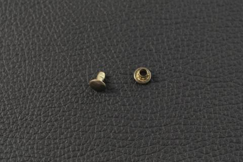 1.000 Doppelkopf - Hohlnieten 7/8 Altmessing 378