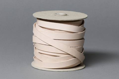 10 Meter Flachlederband - Wasserbüffelleder 10 mm breit - Bild: A1-natur