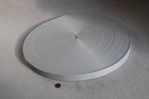 10 Meter Gurtb&auml;nder 25 mm Hellgrau - Bild: A1