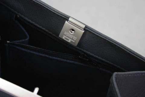 Papillon Lederhandtaschen Blau-Grau - Bild: A5