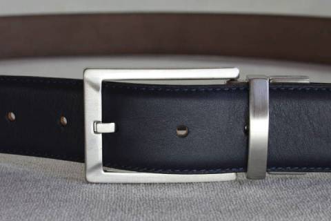 Anzugg&uuml;rtel Blau 35 mm 157