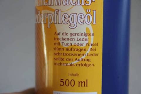 Bienenwachs-Leder-Pflegeöl 500 ml - Bild: A3