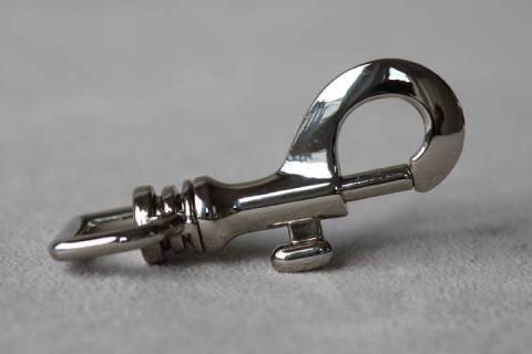 Karabinerhaken - Bolzenkarabiner 25 mm Nickel 012 - Bild: A44
