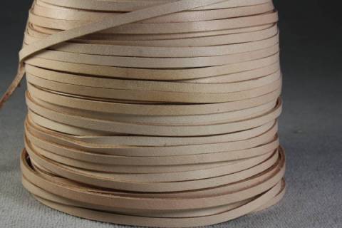 Flach - Lederband - Büffel 3 mm - Bild: Farbe-Natur_3