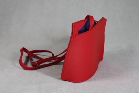 Design Ledertaschen Wave 22512 Rot/Lila - Bild: A2