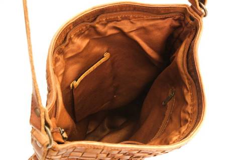 Geflochtene Naturlederhandtasche 32502 - Bild: a1