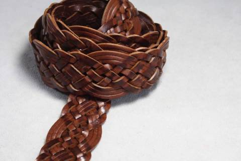 Gepflochtener-Leder-Riemen - 04 - 35 mm - Bild: A1