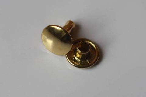 1.000 Doppelkopf - Hohlnieten 9/10 mm Messing/Gold 372 - Bild: A3