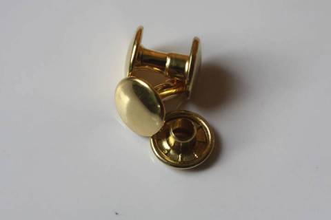 1.000 Doppelkopf - Hohlnieten 9/10 mm Messing/Gold 372 - Bild: A4