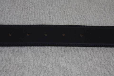 G&uuml;rtelriemen Roma blau / schwarz  35 mm - Bild: A1