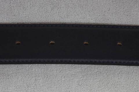 Gürtelriemen Roma blau / schwarz  35 mm - Bild: A2