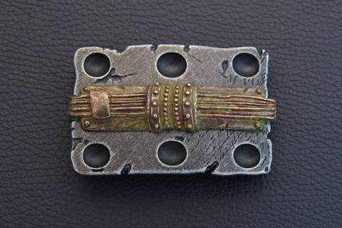 G&uuml;rtelschliessen 40 mm 074-N1 Altschwarz Antik