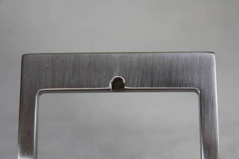 Guertelschliessen 45 mm - Messing / Palladium - 199 - Bild: A7