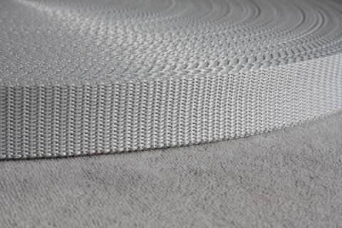 Gurtb&auml;nder 25 mm Hellgrau - Bild: A1