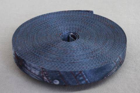 10 Meter Gurtband 25 mm Blue Jeans - Bild: A1