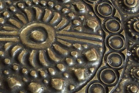 G&uuml;rtelschliessen - Altgold 50 mm 087 - N2 - Bild: A2