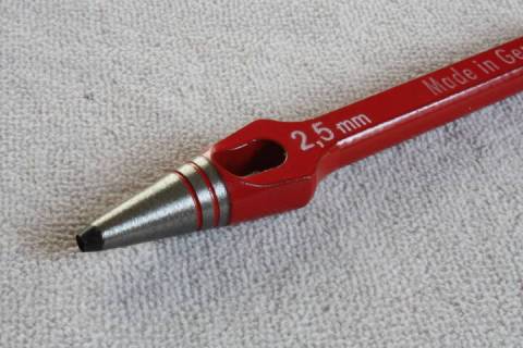 Henkellocheisen Rund 2,5 mm - Bild: A1