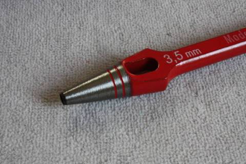 Henkellocheisen Rund 3,5 mm