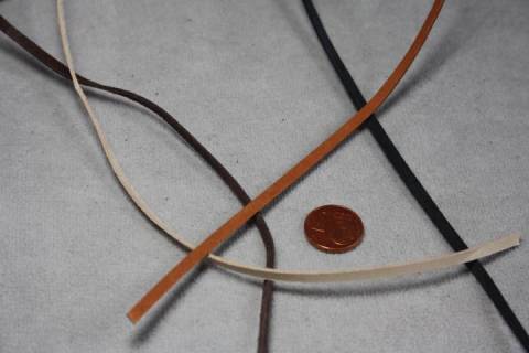 Flach - Lederb&auml;nder - K&auml;nguru 3 mm - Bild: A5