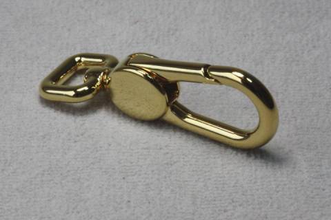 Karabinerhaken 10 mm Gold Gl&auml;nzend 036