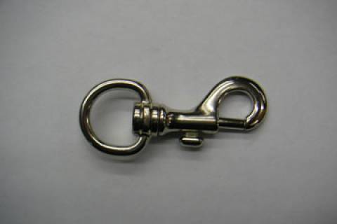 Karabinerhaken 24 mm Nickel 153