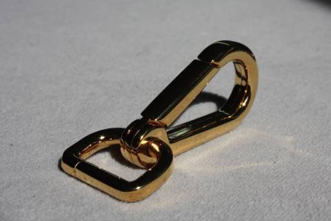 Karabinerhaken 20 mm Vergoldet 020 - Bild: A6