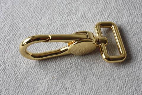 Karabinerhaken - 25 mm - Gold - 356 - Bild: A7