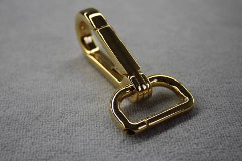 Karabinerhaken 25 mm Vergoldet 022 - Bild: A1