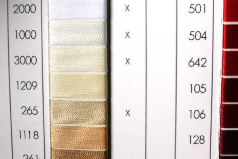 Garne - Faeden - Zwirne 40 - Bild: Farbe-Elfenbein-3000