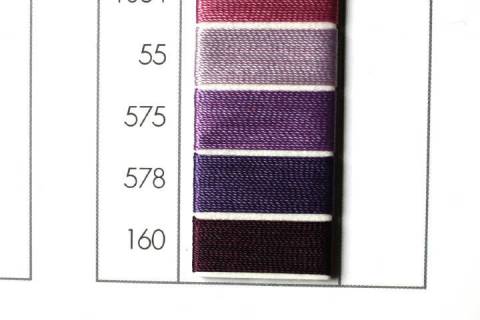 Garne - Faeden - Zwirne 40 - Bild: Farbe-Lila-575