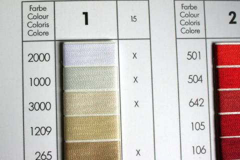 Garne - Faeden - Zwirne 40 - Bild: Farbe-Weiss-2000