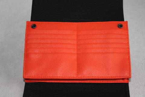 Leder - Organizer - Orange - Schwarz - Bild: A3