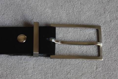 Lederg&uuml;rtel 30 mm - Messing - 005