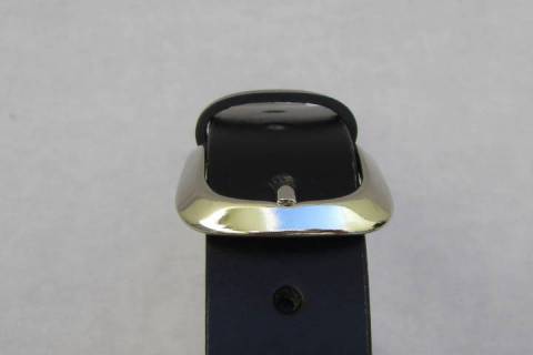 Ledergürtel - Blau -132 - Bild: A2