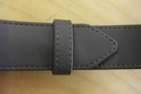 Lederg&uuml;rtel -159 Grau - Bild: A4