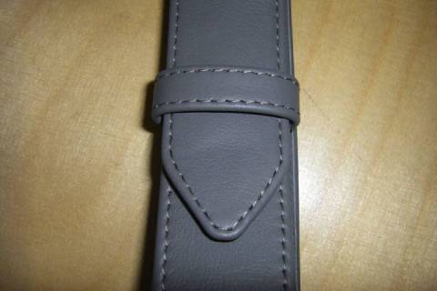 Lederg&uuml;rtel -159 Grau - Bild: A5