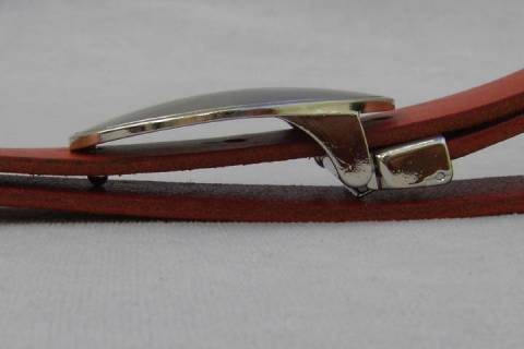 Lederg&uuml;rtel - Rot - 016 - Bild: A1