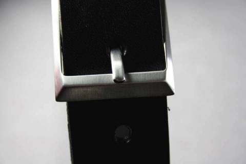 Anzug - Ledergürtel 30 mm - Messing - 040 - Bild: A1