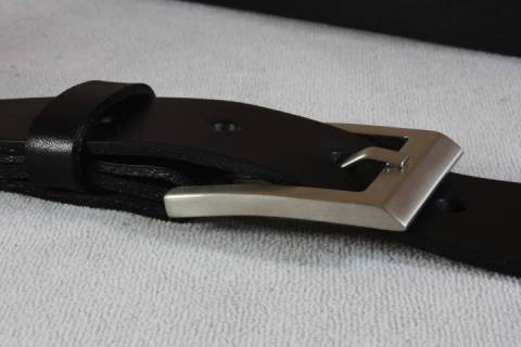 Lederg&uuml;rtel 30 mm - Messingschliesse - 204 - Bild: A2