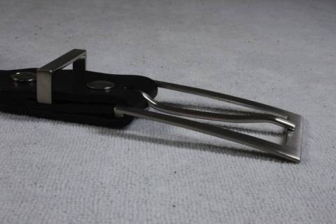 Lederg&uuml;rtel 30 mm - Messing / Palladium - 003 - Bild: A1