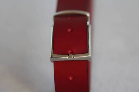 Ledergürtel Rot - 35 mm - 159